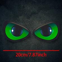 Striking Devil'S Eye Creative Stickers - Bold Red, Green, Blue & Black Eye Designs With Glowing Effect, Plastic Decals For Cars, Trucks, Motorcycles, Laptops & More - Easy To Apply & Remove, No Residue, Car Stickers, Vehicle Customization, Bold Graphic Design, Easy Apply Stickers, Devil Eye Car Flash Sticker, Sticker, Mouse Art Sticker