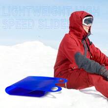 JIEX6 Pieces Snow Sled Flexible Flying Carpet Winter Roll Up 54 Beach Sled For Sand Lightweight High Speed Slides For Snow Portable Sledding Equipment Adults Snowboard Blue Red Green CHEN - BlueRedGreen - View 7