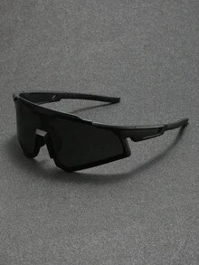 1pc Men Oversized Street Style Hip Hop Punk Fashion Glasses Combination For Mountaineering Outdoor Fishing Cycling Bar Club Accessories - 彩色 - 查看 12