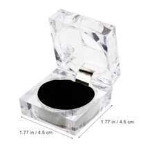 BESPORTBLE Caja De Almacenamiento Para Aretes De AcriLico Transparente 4 Piezas ExhibicioN De Joyeria Y Anillos Con Soporte Multifuncional - como en la foto - Ver 3