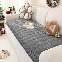 Sofa Covers 2 Seater, Corner Sofa Cover L Shape, Pet-Friendly Couch Cover Furniture Protectors For Dogs, Thick Soft Corduroy Sofa Pads Fuzzy Couch Cushions For Pets, (Dark Grey, 70x150cm)