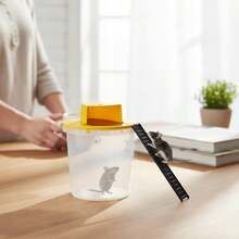 BESTONE LIVE MOUSE TRAP FOR HOME & COMMERCIAL USE – PROFESSIONAL HUMANE MULTI-CATCH BUCKET RODENT TRAP, NON-LETHAL, STRESS-FREE AND HIGHLY EFFECTIVE MOUSE AND RAT CONTROL IN HOUSES, GARAGES, BASEMENTS, SHEDS AND WAREHOUSES. - white & yellow - View 5