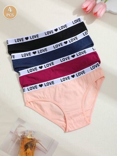 4pcs/Pack Women's Seamless Sexy Thong Panties, Mid-Waist Breathable & Comfortable Ladies Underwear