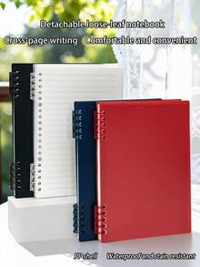 1pc B5/A5 60 Sheets Removable Coil Notebook, Smooth Thick Non-Bleed Pages, Minimalist Design For Students - B5 - View 1