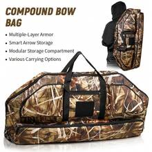 Outdoor Hunting Compound Bow Case, Soft & Lightweight, With Arrow Quiver And Backpack Straps, 4 Pockets