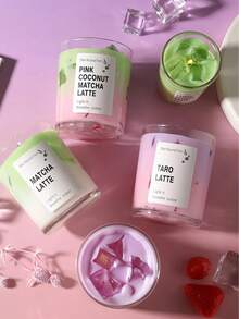 1支6.8厘米迷你欧式抹茶拿铁杯造型无烟香氛蜡烛，营造浪漫氛围，是情人节惊喜、照明、生日礼物的理想之选。适用于浪漫晚餐、时尚家居装饰、摄影道具、派对、情人节、日常使用、婚礼回礼、野餐聚会和节日餐桌装饰。 - 彩色 - 查看 6
