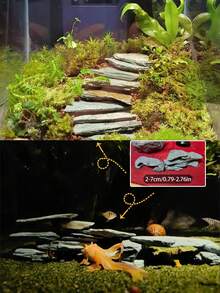 1-15cm 岩石板 - 水族魚缸造景石，適用於魚缸、烏龜缸、玻璃容器、微縮景觀、仙女花園的造景材料，Zelda 魚缸用品造景石 - 彩色 - 查看 10