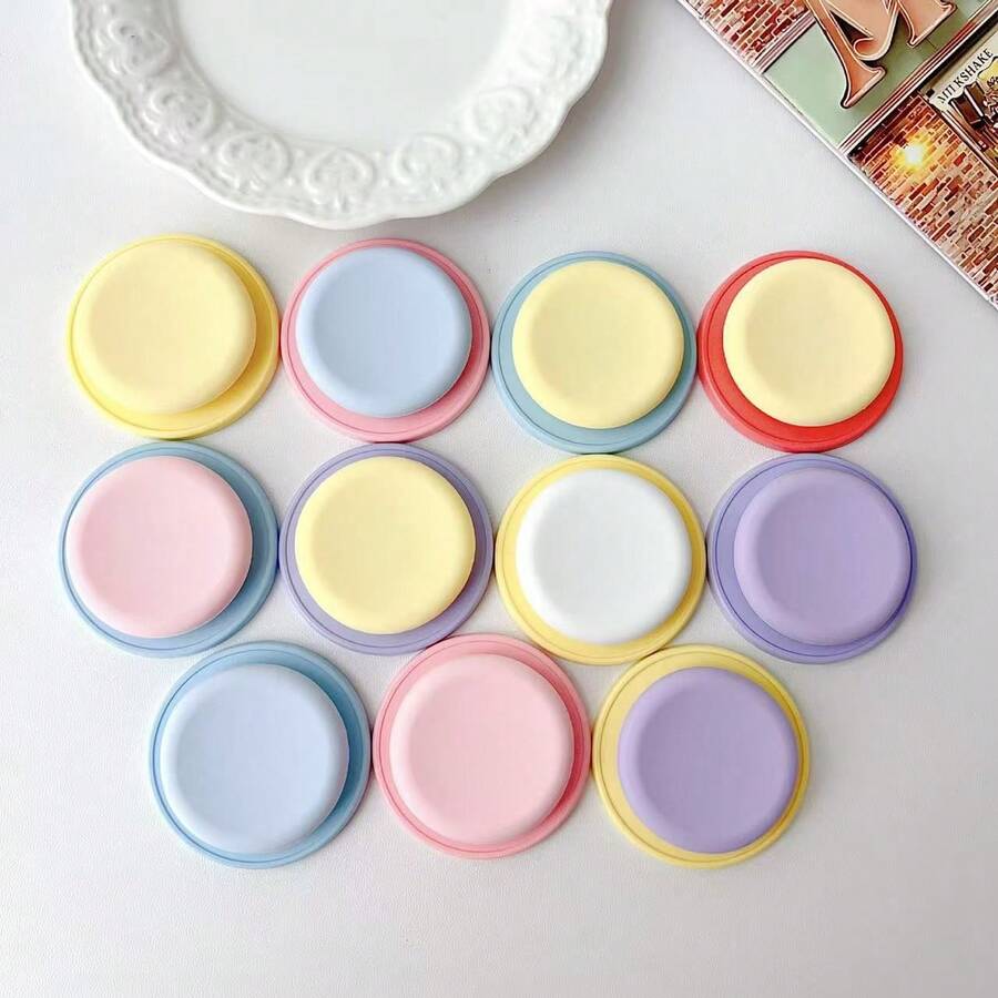 Jelly Color Silicone Magnetic Phone Holder, Colorful Dopamine Air Bag Pull-Push Stand, Desktop Holder Compatible With IPhone, Android Phone, Gift For Birthday, Family, Friends Gifts Birthday Push-Pull Phone Grip Phone Accessories