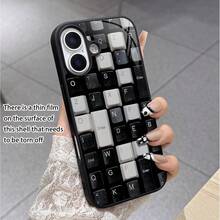 复古键盘主题亮面手机壳，兼容苹果 11/11 Pro/11 Pro Max、12/12 Pro/12 Pro Max、13/13 Pro/13 Pro Max、14/14 Pro/14 Pro Max、15/15 Pro/15 Pro Max、16/16 Pro/16 Pro Max、17/17 Pro/17 Pro Max 以及三星 Galaxy S21/S21+/S21 Ultra、Galaxy S22/S22+/S22 Ultra、Galaxy S23/S23+/S23 Ultra、Galaxy S24/S24+/S24 Ultra。 - 黑色 - 查看 5