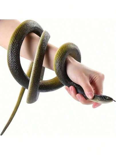 1pc Upgraded - 120CM - Extra Large Size - TPR Highly Realistic Snake Model - Flexible & Party Prank Surprise Prop - Film & Photography Desktop Decor - Multi-Color Options - Perfect Gift - Prank Toy - Valentine's Day Scare Realistic Snake