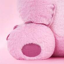 Miniso 迪士尼史迪奇12英寸坐姿毛绒玩具、天使18英寸基础坐姿玩偶和12英寸音乐节站立玩具，连帽衫款式设计，涤纶材质，桌面装饰收藏礼品（1件装） - 粉色 - 查看 5