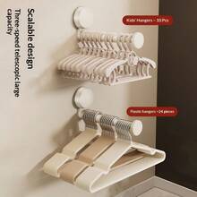 Suction Cup Balcony Hook Storage Organizer, No Drilling Required, Multi-Function Hanging Hook, Retractable Hook, Wall-Mounted Shelf - Multicolor - View 3