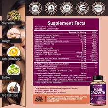 24-In-1 Advanced Hair Growth Vitamins | Biotin 10,000mcg, Collagen, Patented OptiMSM, GoMCT, Saw Palmetto | Naturally Regrow Stronger & Healthier Hair, Skin And Nails | Stops Hair Loss | 60 Day Supply - 1 chai - Xem 9