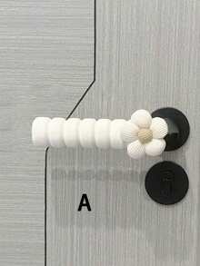 Protezione floreale per maniglia porta, copri morbido e caldo, anti-collisione per la casa, manica isolante universale anti-statica per serratura porta, decorazioni per Galentines, cuccioli, carnevale, feste, Festa della Donna, elementi essenziali da viaggio, bomboniere per matrimoni, stile Y2K, camera da letto, accessori auto per donne, decorazioni per la cucina - Multicolore - Visualizzare 4