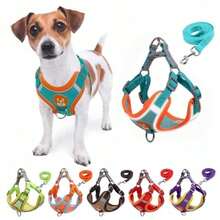 Chest Harness/Collar For Dogs And Cats With Leash For Small And Medium-Sized Pets, Comfortable Vest. - 隨機的 - 查看 1