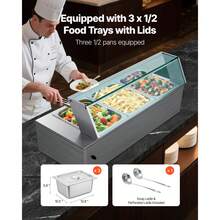 Autres appareils de cuisine - 3*1/2-Portionsplatte mit Glasdeckel - Voir 3