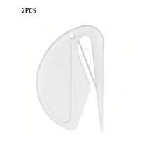 2pcs Desktop Letter Opener, Plastic Envelope Opener, And Efficient Mail Opening Tool, Envelope Cutter With Sharp Edge For Opening Mail And Cutting Paper