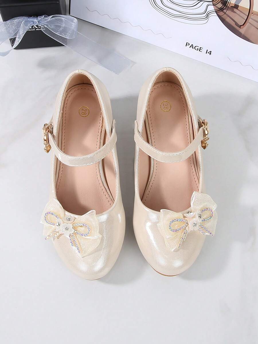 2026 New Campus/Ballet Princess Thick Sole High Heel Shoes For Teenagers, Suitable For All Seasons