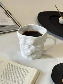 1pc Creative Minimalist Ceramic Mug, Dishwasher & Reusable, 300ml Coffee Cup, Suitable For Living Room/Bedroom/Office, Ideal Gift For Family, Friends, Lovers, Children, Suitable For Christmas, Valentine's Day, Spring Festival, Father's Day, Mother's Day, Teacher's Day, New Year, Qixi Festival, National Day, Children's Day, Women's Day - Multicolor - View 9