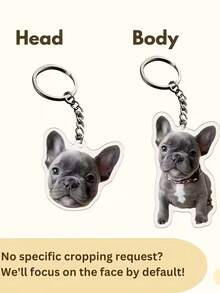 1个定制人像亚克力钥匙扣，个性化照片钥匙扣礼物，送给男友/女友、丈夫/妻子、爸爸/妈妈，情人节、生日、宝宝纪念日、父亲节、母亲节照片礼物，开学季送给她/他的独特礼物