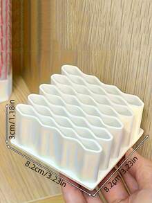 A Extra-Large Size Multi-Functional Storage Rack That Can Hold 32 Items/ Medicine Cream Storage Shelf/ Pen Holder/ Desk Storage/ Medicine Cream Storage/ Wave-Shaped Storage Rack/ Divided Vertical Storage Rack/ Home Necessities-Christmas Gift - Multicolor - View 7