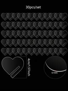 30个亚克力饮料标签，透明空白心形和圆形酒杯标记，可重复使用的DIY香槟杯圆盘，适用于派对、婚礼、新娘送礼会，饮料标签标记，饮品识别标签，香槟圆盘标记 - 彩色 - 查看 11