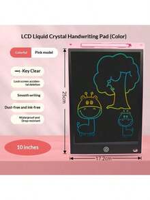 Tableta de escritura LCD de 8.5/10/12 pulgadas, pizarra de dibujo reutilizable adecuada para el hogar, la escuela y la oficina, bloc de notas para escritura y bocetos borrables, herramienta educativa para escritura y dibujo creativos, regalo del Día de San Valentín (adecuado para adultos y estudiantes), regalo de vuelta a clases - Multicolor - Ver 16