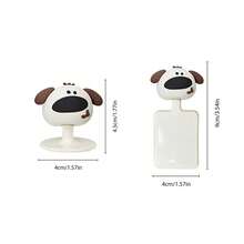 1/2个多功能卡通马桶盖把手，小型犬防污马桶盖把手，易于使用的浴室马桶盖把手，采用防污设计，抽屉拉钩和耐用塑料材质，必备浴室配件 - 彩色 - 查看 3