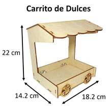 Candy Bar 9 Piezas Kit Exhibidores Muebles Mesa De Dulces - Amarillo Mostaza - Ver 3