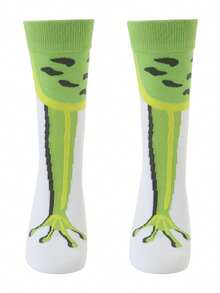 1/3 Pairs Funny Duck Foot/Frog Design Mid-Calf Socks, Cute Creative Socks For Men And Women - Multicolor - View 18