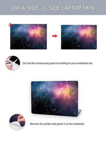 2 piezas de pegatinas protectoras resistentes a los arañazos con diseño impreso para portátiles de 15.6-16 pulgadas, compatibles con HP, Apple, Asus, Compaq - Multicolor - Ver 6