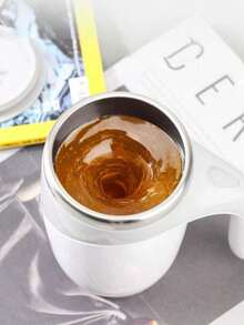 16oz Self-Stirring Cup 380ml Self-Stirring Coffee Protein Matcha Cup - Leak-Proof Travel Cup For Office And Home - 彩色 - 查看 3