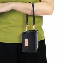 VIETAO Ốp lưng kiêm ví có dây đeo cho Galaxy Z Flip 3/4/5/6/7, vỏ bảo vệ thời trang với khe đựng thẻ, phù hợp với Flip3/Flip4/Flip5/Flip6 - màu đen - Xem 6