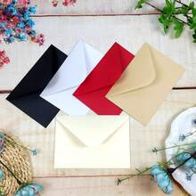 12pcs Deep Red Envelopes, Suitable For Holiday Parties And Gifting To Friends - Burgundy - View 2