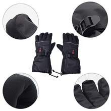 Revolutionary USB Heated Ski Gloves - Ultra-Warm And Thick Winter Cycling Gloves - Unisex, One Size Fits All - Stylish Black Design - 黑色 - 查看 7