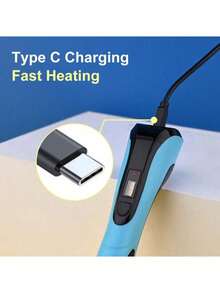 GOLDFOX 3D打印笔 DIY艺术工艺涂鸦绘画3D笔套装，带液晶显示屏和36米PLA耗材 - 淺藍色 - 查看 2