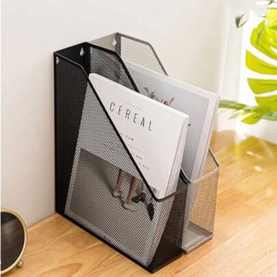 Porta Documentos A4 Organizador de Mesa Escritório Ferro Aramado Para Escritorio