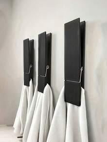 Suport gigant pentru prosoape cu clește de rufe, set de suporturi pentru prosoape cu clește de rufe din lemn extra mari, potrivit pentru baie, suport pentru prosoape montat pe perete în stil rustic, umeraș pentru haine, decor multifuncțional pentru spălătorie, cârlig de perete, suport sau umeraș pentru prosoape, articol decorativ, decor de perete pentru accesorii de baie, suport de depozitare montat pe perete, cuier pentru haine montat pe perete