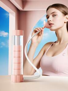1pc Portable Breathing Dumbbell, Abdominal Exercise Lung Capacity Abdominal Muscle Waistline Pelvic Floor Muscle Facial Core Training Tool, Home Fitness Equipment, Adjustable Breathing Trainer (Facial And Abdominal Muscle Training) - Pink/Blue | Lung Capacity, Core Abdominal And Pelvic Floor Muscle And Exercise Equipment | Portable Home Fitness Equipment, Summer Essential - A - View 1