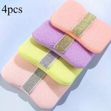 Soap Bag, Bath Sponge, Household Use, Bath Ball Cleaning Tool, Non Scattering, Women's Super Soft Bath Flower, Scrubbing Bath Foam Sponge - Multicolor - View 9