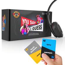 Say It Headphone Party Tabletop Challenge Card Interactive Game Toy/Family Party/Birthday Gift/Queue Game - Multicolor - View 2