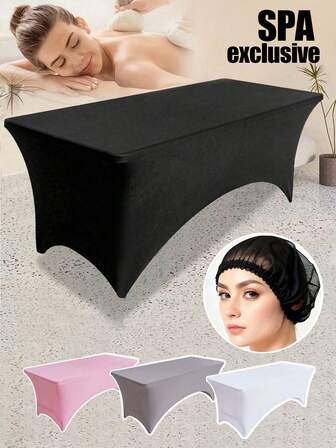 1 Pc 6ft Salon Massage Table Cover, Elastic Eyelash Extension Bed Sheet, Suitable For Eyelash Bed, Massage Bed And Disposable Massage Cap In Beauty Salon. This Table Cover Is Wrinkle-Resistant, Washable, And Elastically Fitted, Suitable For Beauty Salons, Eyelash Beds, SPAs, And Spas. The Durable Fabric Is An Ideal Choice For Professional Beauty Salons.
