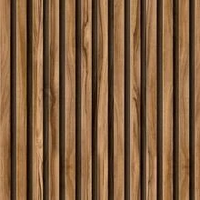 Adhesive Wallpaper With Rustic Oak Wood Ribbed Pattern, Thin Strips - Multicolor - View 7