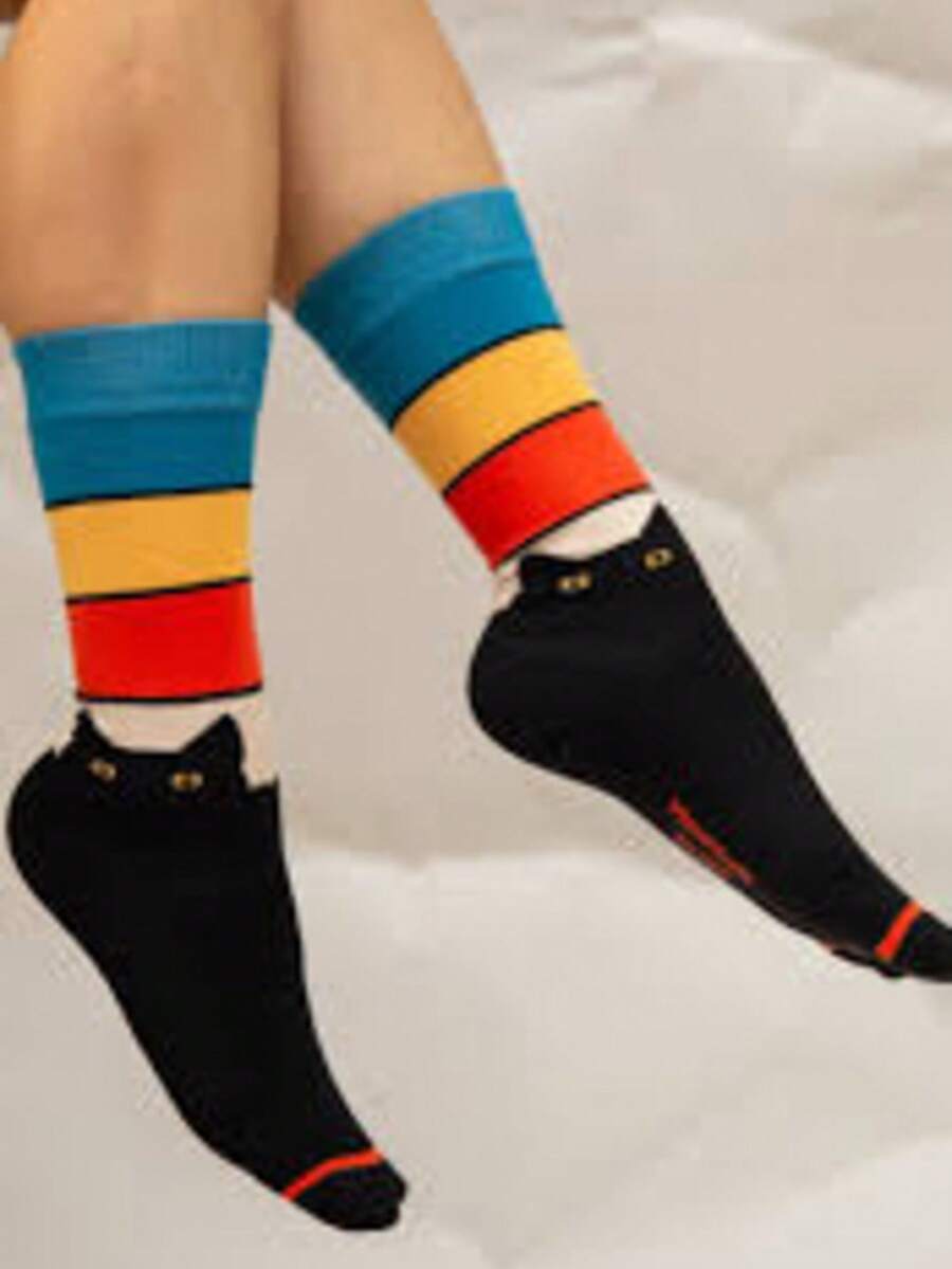 Comfortable Unisex Socks For Everyday Use, Soft And Durable - Khaki - View 1