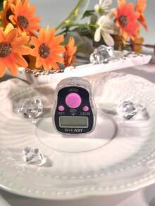 LED Display Finger Counter With Night Light Indicator, 100 Count Reminder, 3 Buttons For Counting, Reset, Backlight Display, 0-99999, Suitable For Prayer Counting, Knitting Counting, Exercise Counting And More