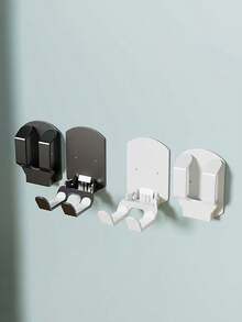 1pc Wall-Mounted Game Controller And Headphone Holder, No-Drill Wall-Mounted Headphone Display Rack, Foldable Space-Saving Design Holder, Essential Gamepad Storage Box For Gamers, Minimalist Style, Home Desk Drawer Organizer