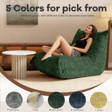 FTMMC-LVSE Ergonomic Bean Bag Chair With 5-Way Body Support - Green - View 2