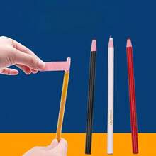 6pcs Washable Colored Tailoring Chalk, High Visibility Sewing Chalk Pencils, No Sharpening Required Fabric Marking Tools For Sewing, Garment Design, Textile Crafts And Pattern Drawing (Random Style) - Multicolor - View 12