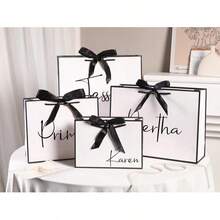 Personalized Bridesmaid Gift Bags, Customized Wedding Gift Bags, Bachelorette Party Gift Bags, Welcome Gift Bags, Bridal Shower Gift Bags, Elegant Gift Bags - Multicolor - View 3