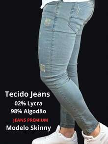 Basic Super Skinny Premium Jeans 01 - Gris Claro - Ver 2